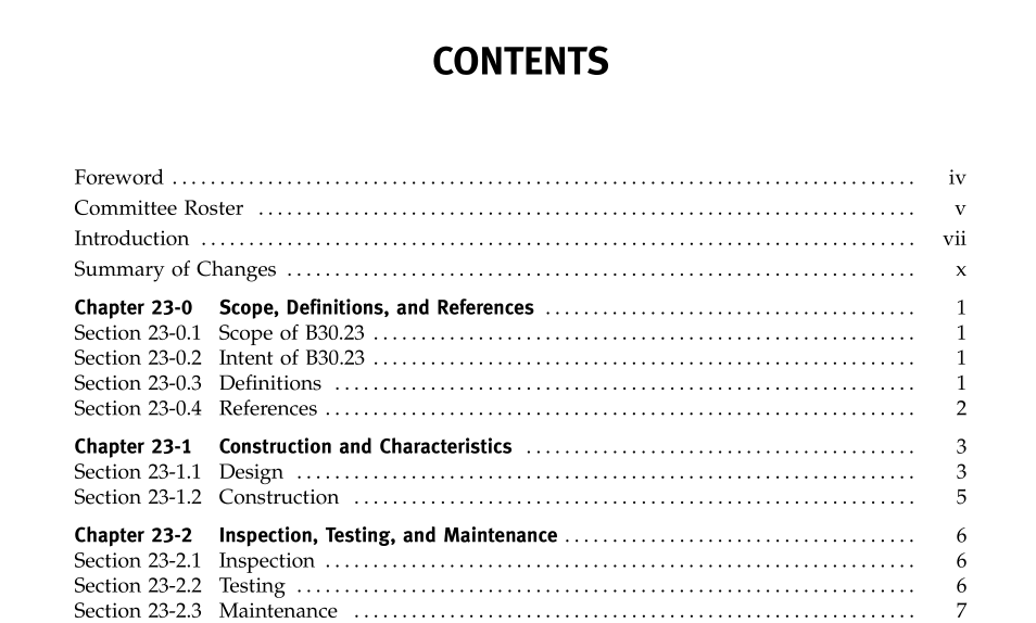 ASME B30.23:2005 pdf download