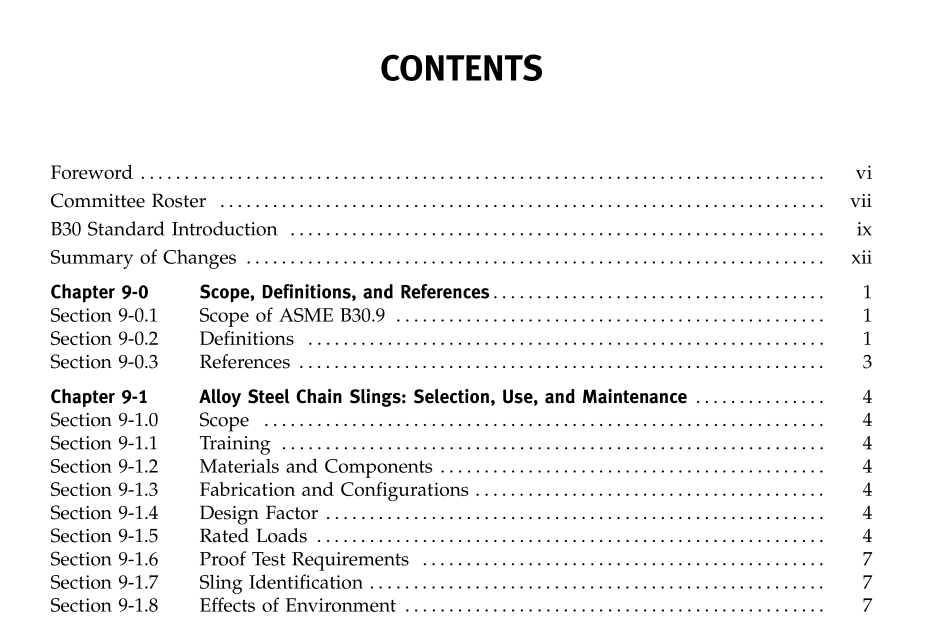 ASME B30.9:2010 pdf download