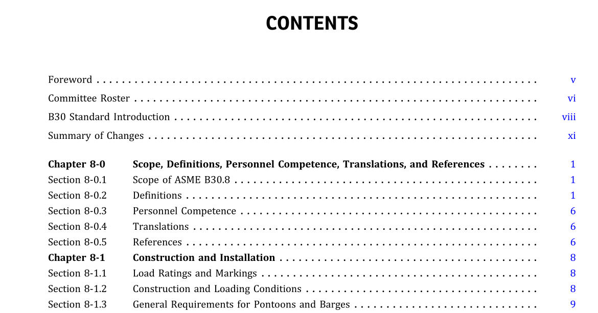 ASME B30.8:2020 pdf download