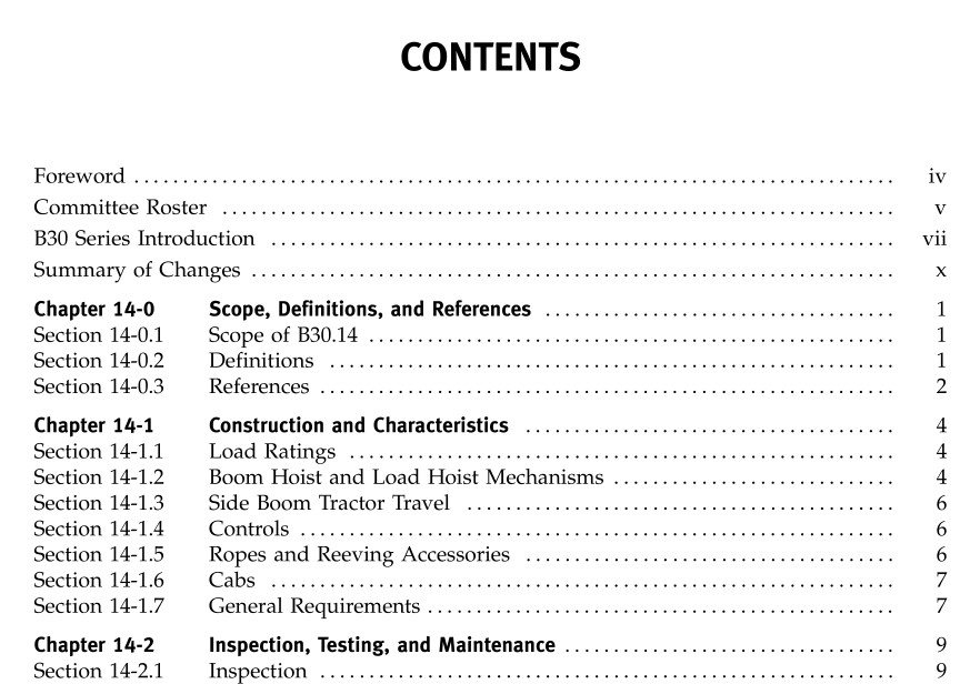 ASME B30.14:2004 pdf download