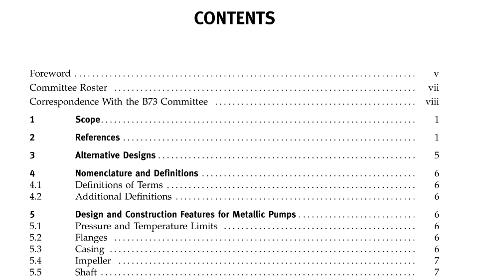 ASME B73.1:2012 pdf download