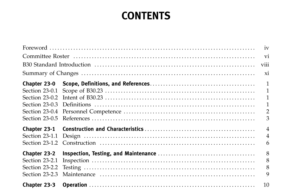 ASME B30.23:2016 pdf download