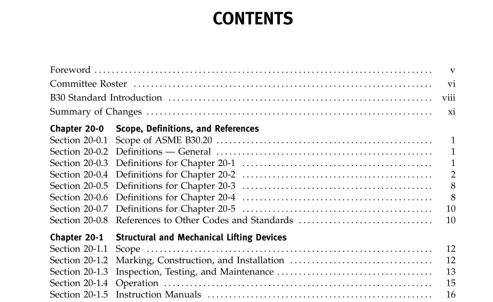 ASME B30.20:2010 pdf download