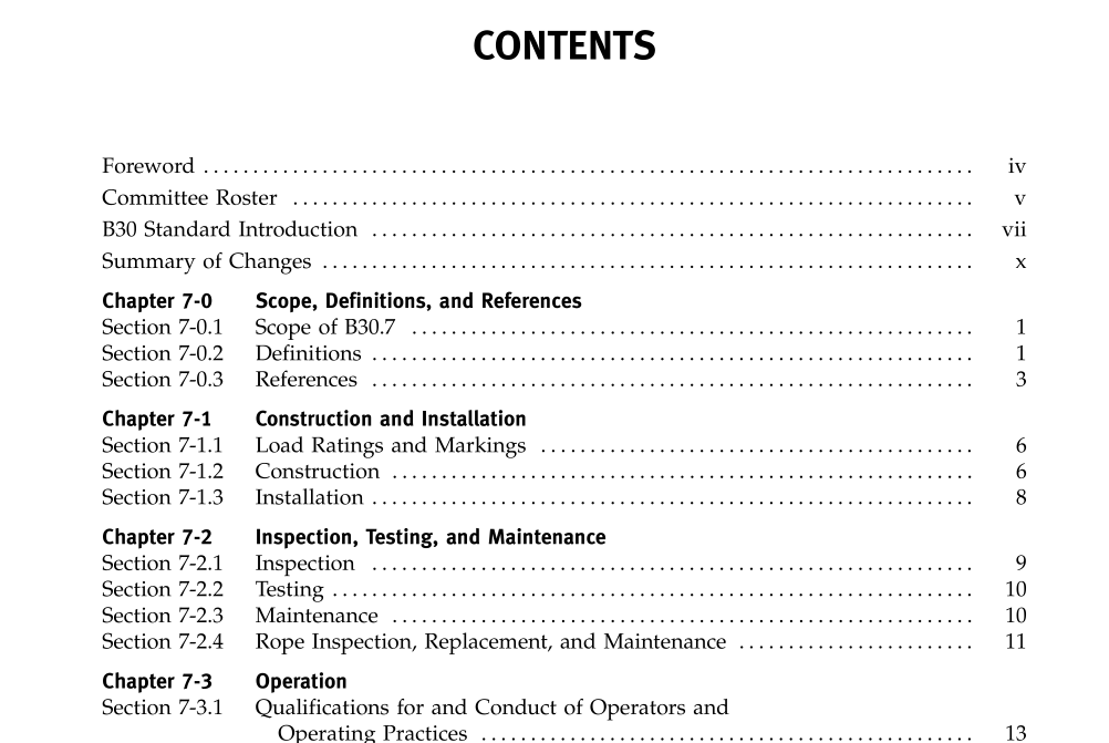 ASME B30.7:2006 pdf download