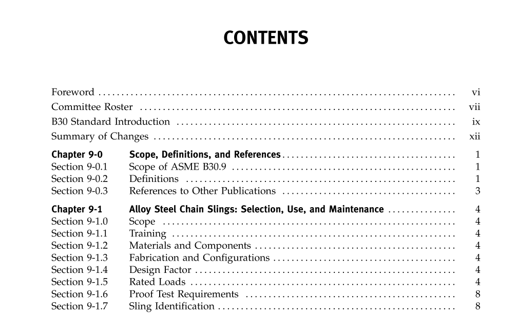 ASME B30.9:2006 pdf download