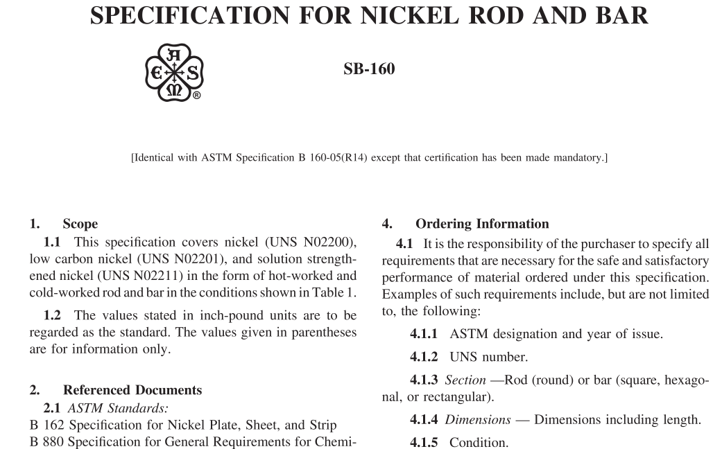 ASME SB 160:2019 pdf download