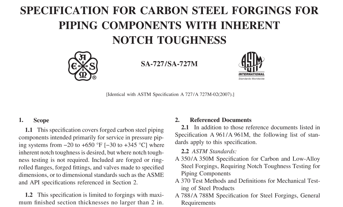 ASME SA-727-SA-727M:2021 pdf download