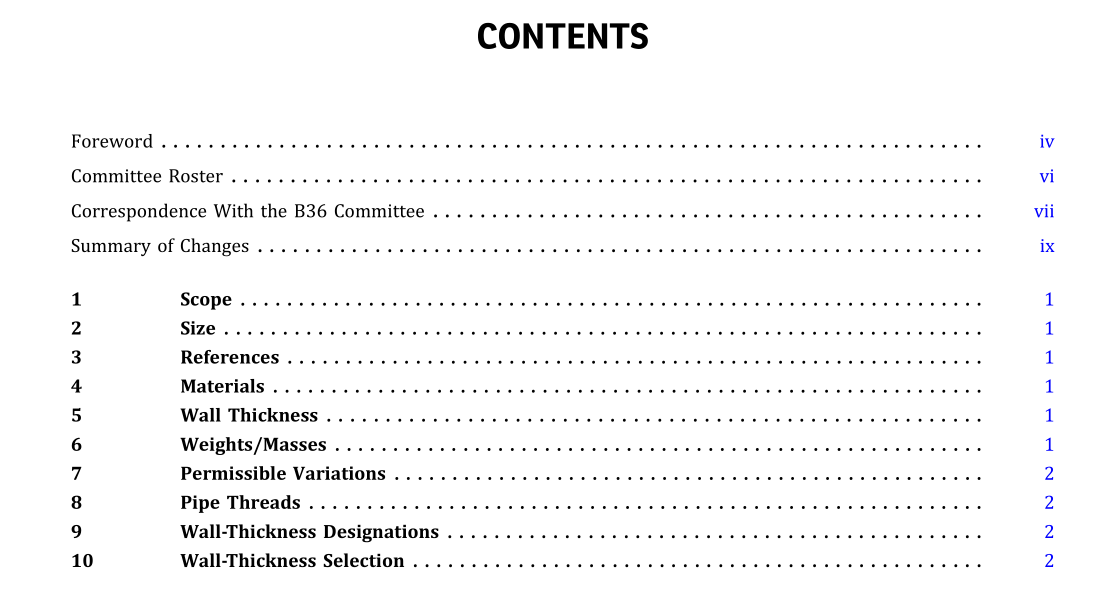 ASME B36.10:2022 pdf download