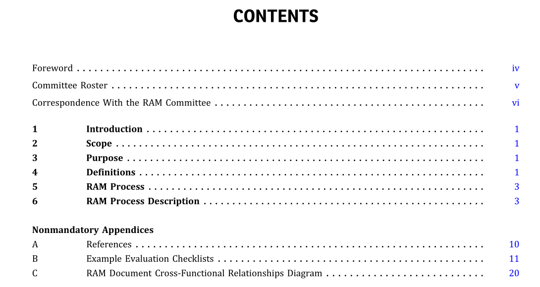 ASME RAM-1:2020 pdf download