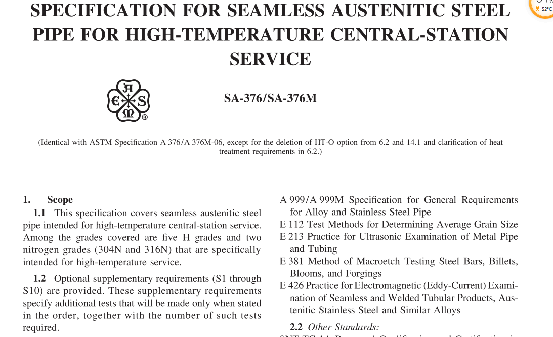 ASME SA-376-SA-376M:2021 pdf download